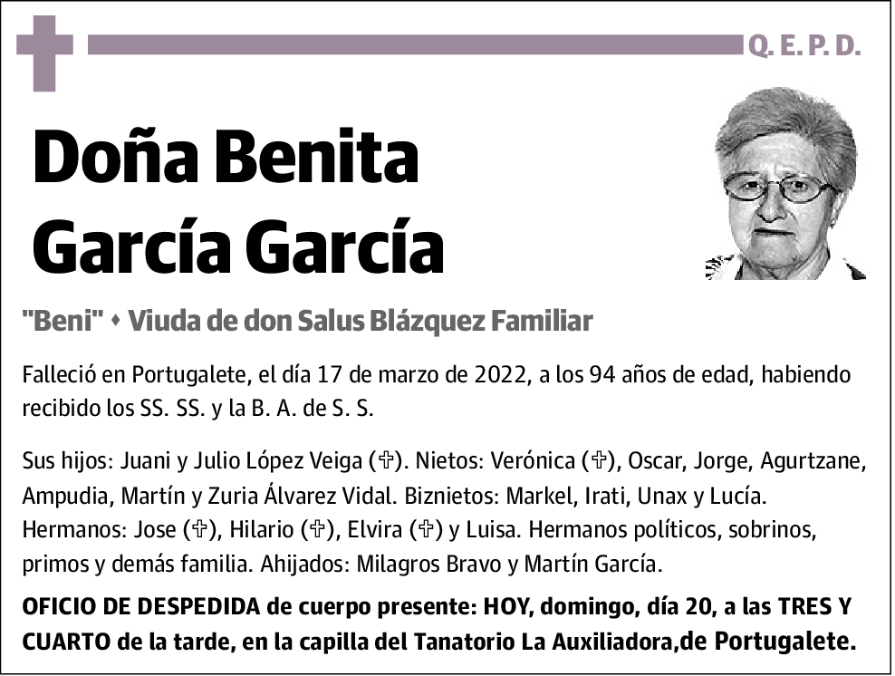 Benita García García