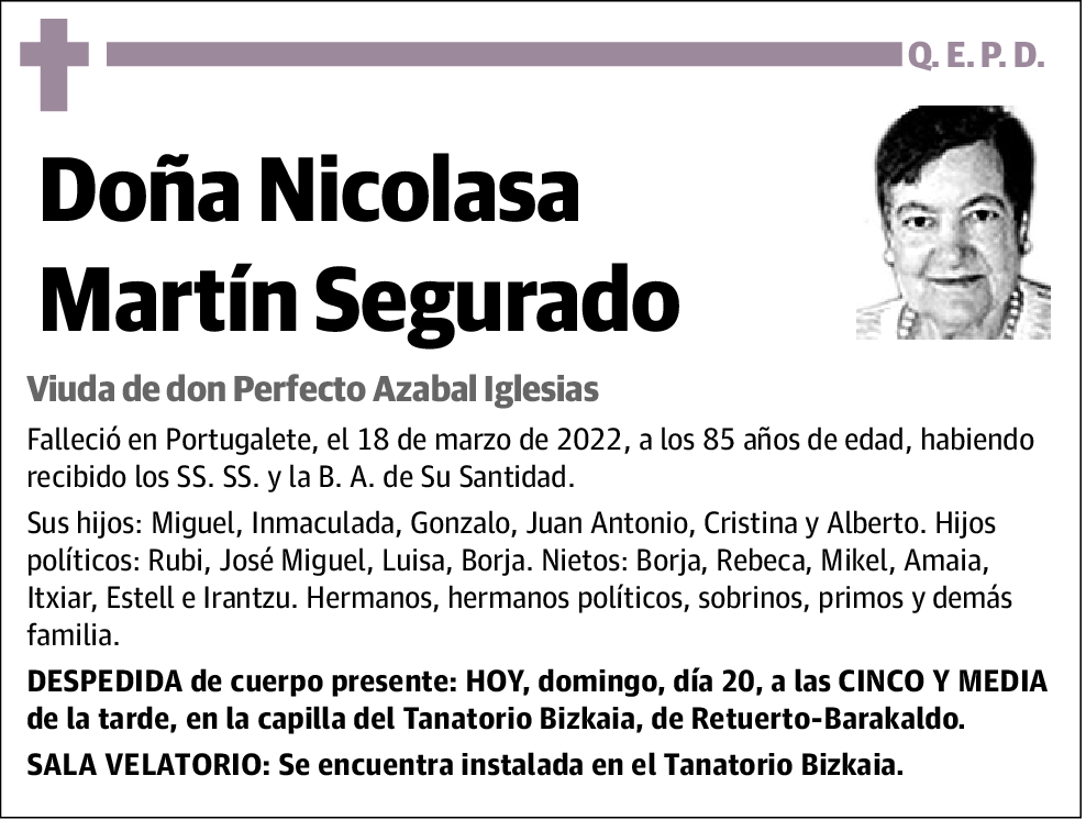 Nicolasa Martín Segurado