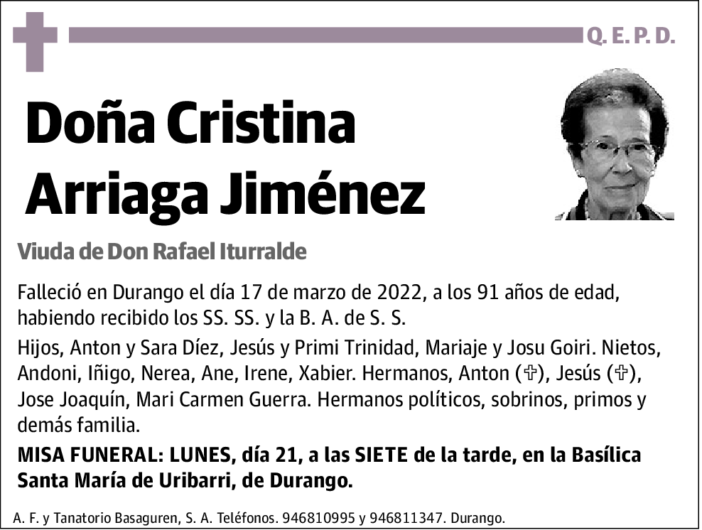 Cristina Arriaga Jiménez