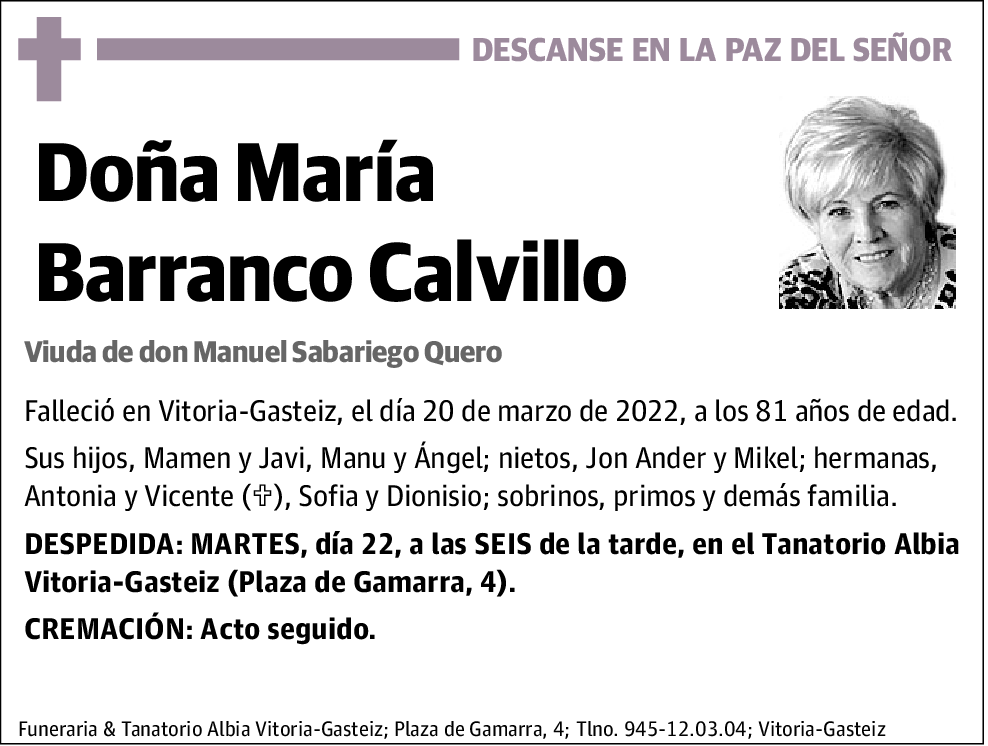 María Barranco Calvillo