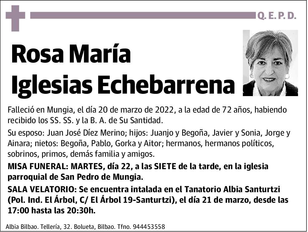 Rosa María Iglesias Echebarrena