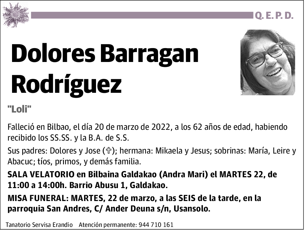 Dolores Barragan Rodríguez