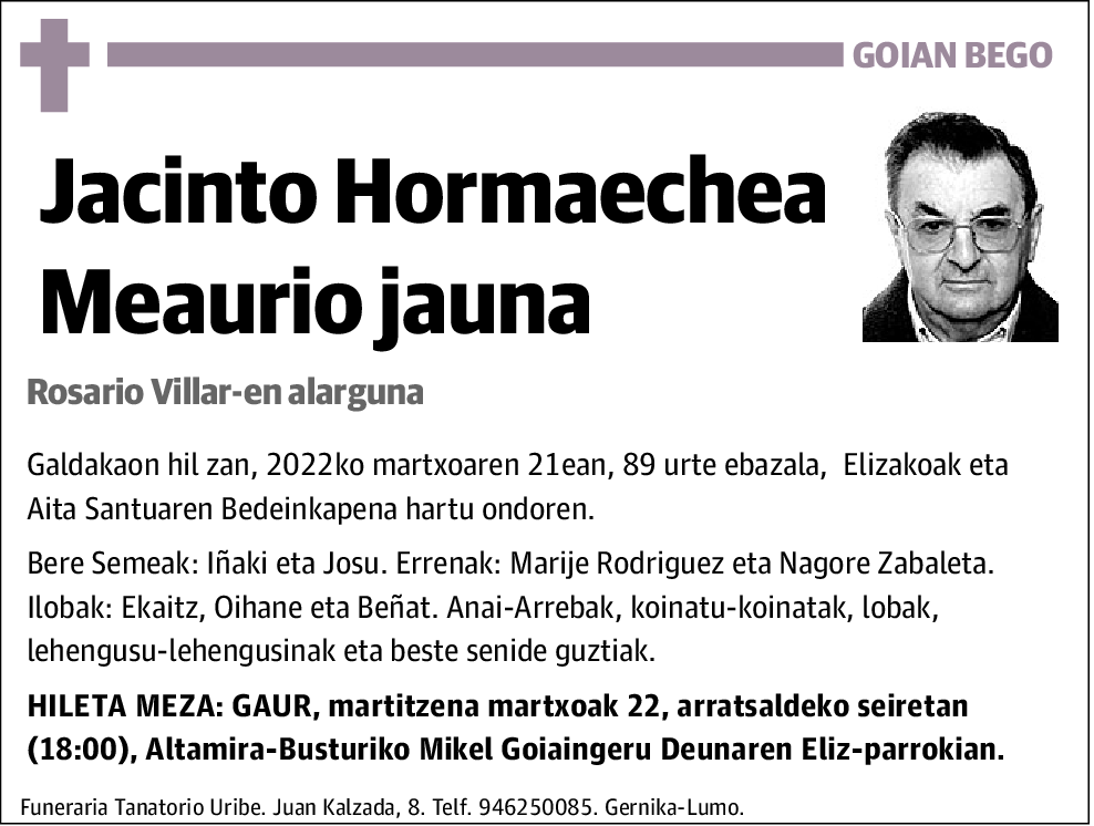 Jacinto Hormaechea Meaurio