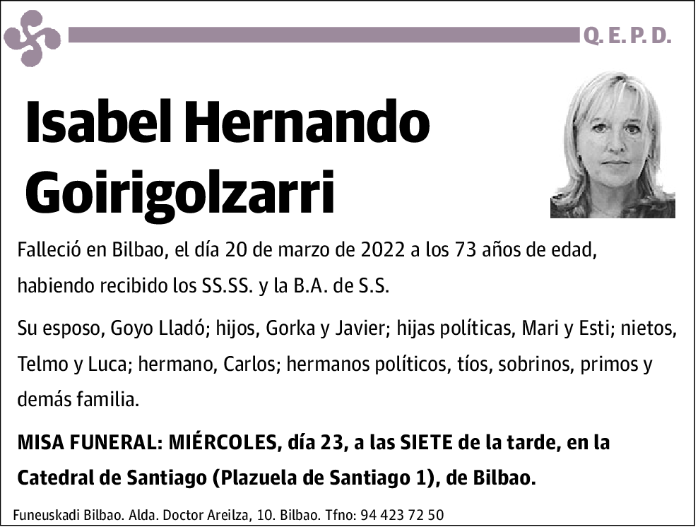 Isabel Hernando Goirigolzarri