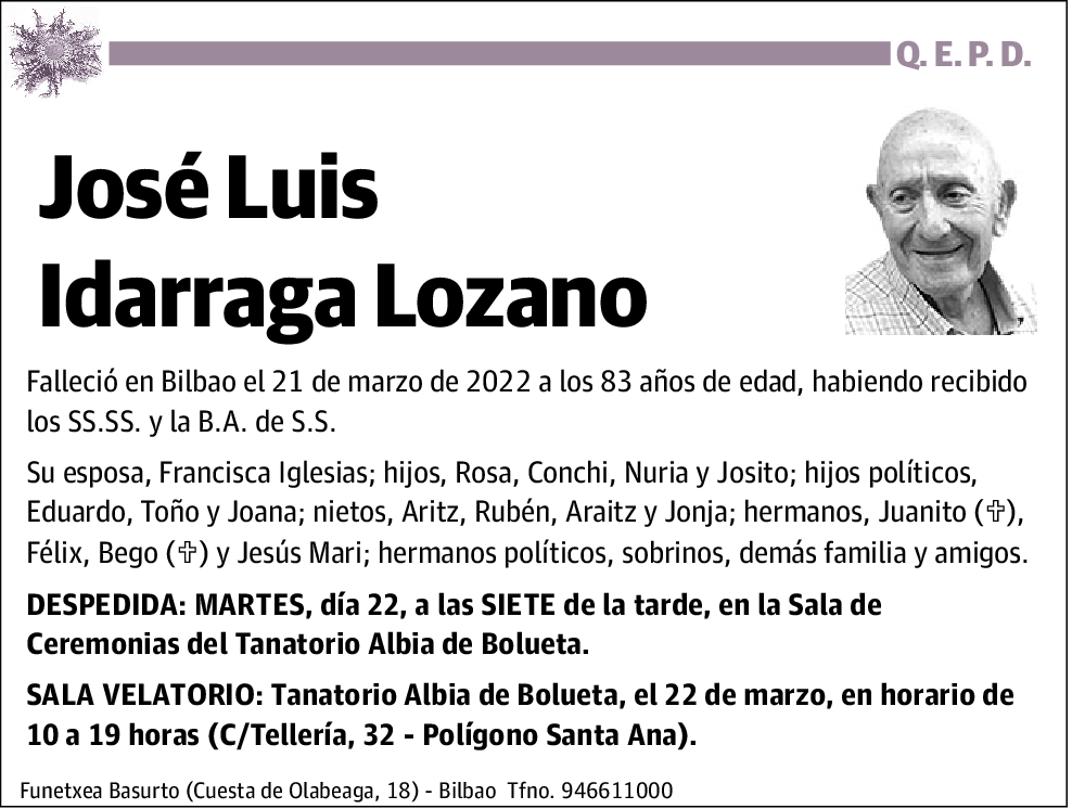 José Luis Idarraga Lozano