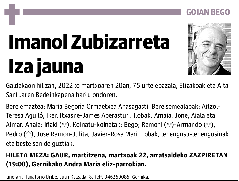 Imanol Zubizarreta Iza