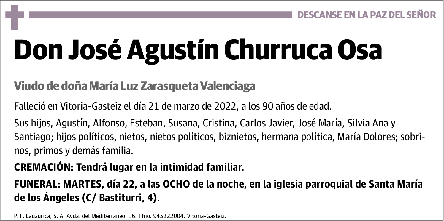 José Agustín Churruca Osa