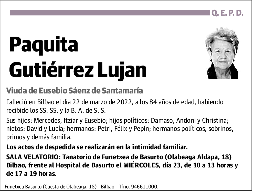 Paquita Gutiérrez Lujan