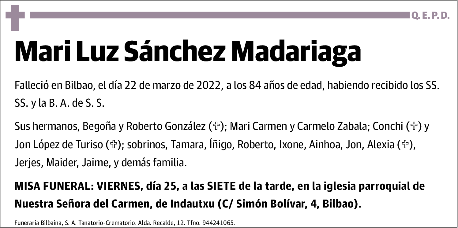 Mari Luz Sánchez Madariaga