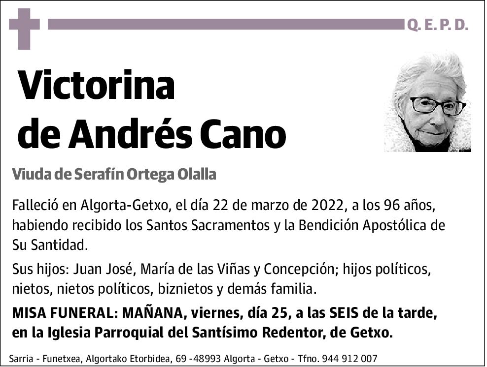 Victorina De Andres Cano