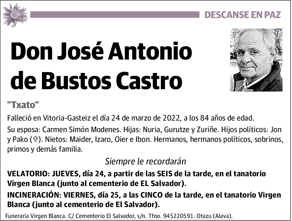 José Antonio de Bustos Castro