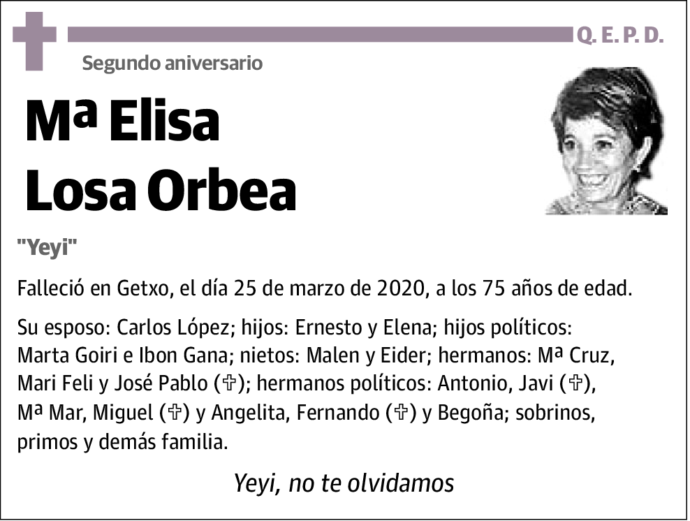 Mª Elisa Losa Orbea