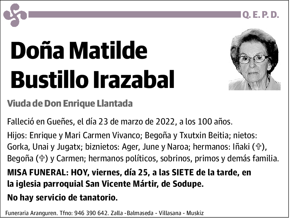 Matilde Bustillo Irazabal