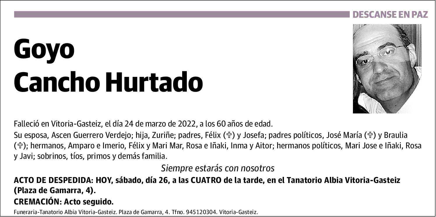 Goyo Cancho Hurtado