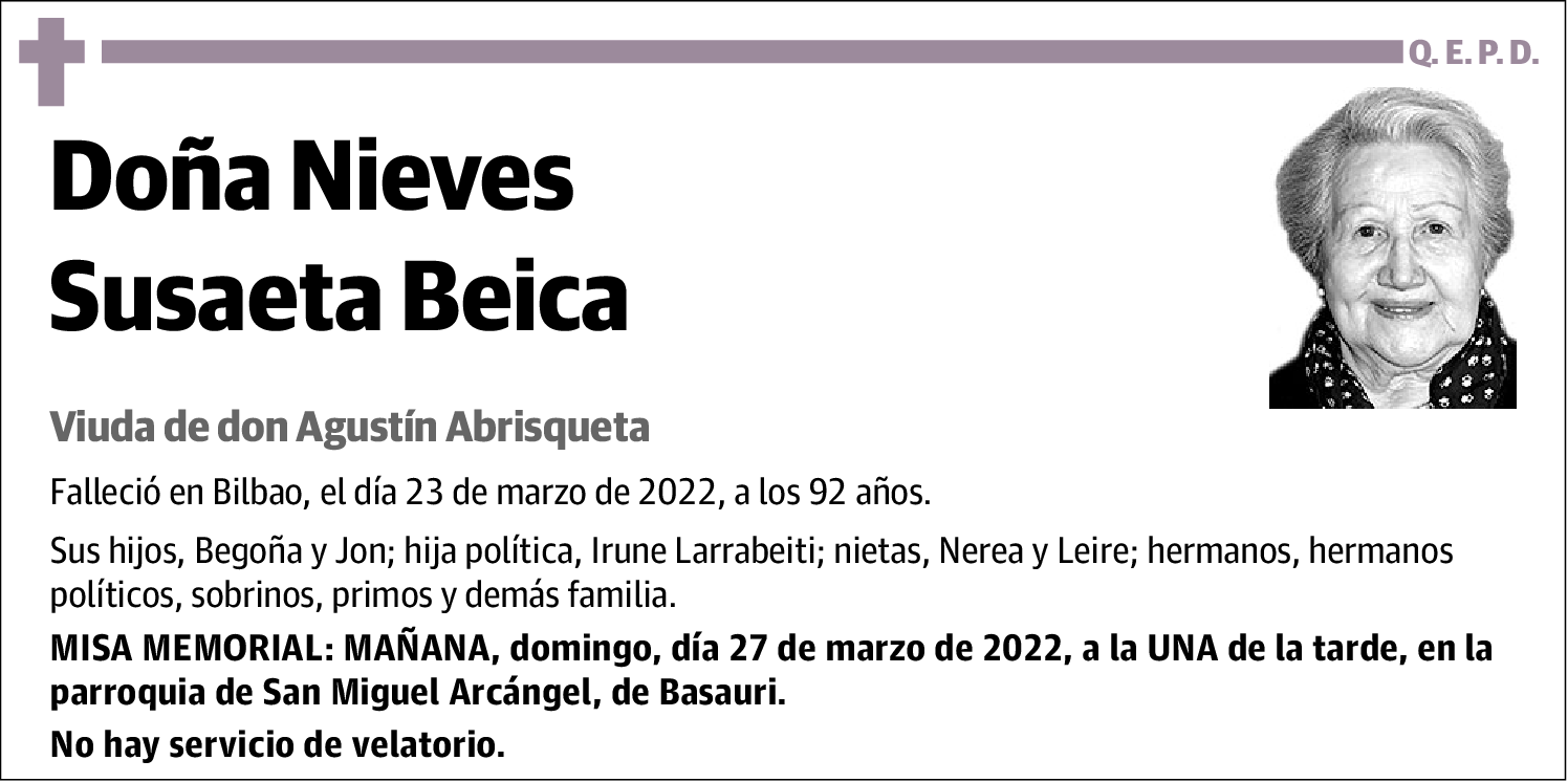 Nieves Susaeta Beica