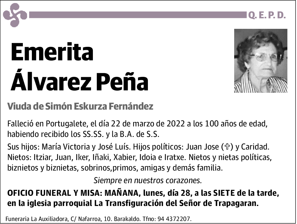 Emerita Álvarez Peña