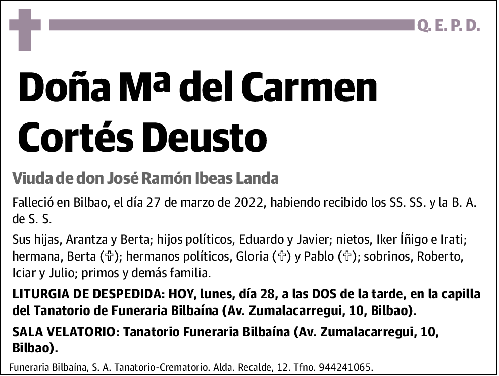 María del Carmen Cortés Deusto