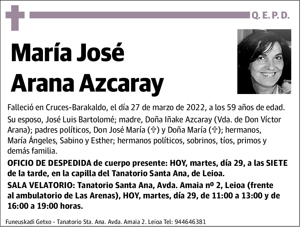 Maria Jose Arana Azcaray