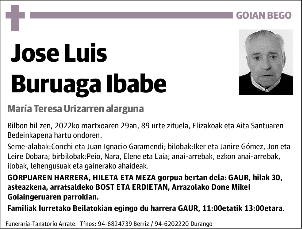 Jose Luis Buruaga Ibabe