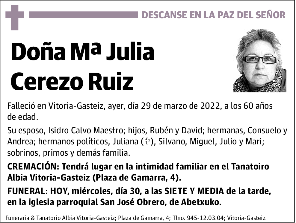 Mª Julia Cerezo Ruiz