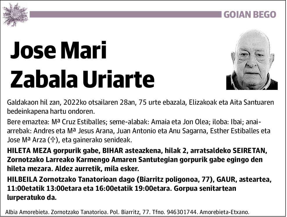 Jose Mari Zabala Uriarte