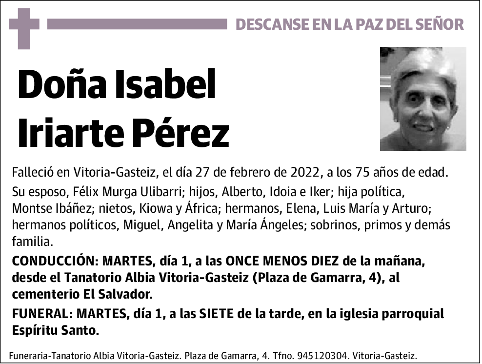 Isabel Iriarte Perez