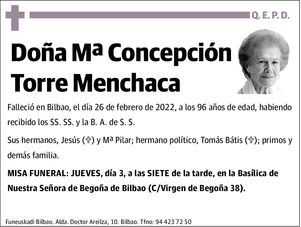 Mª Concepción Torre Menchaca