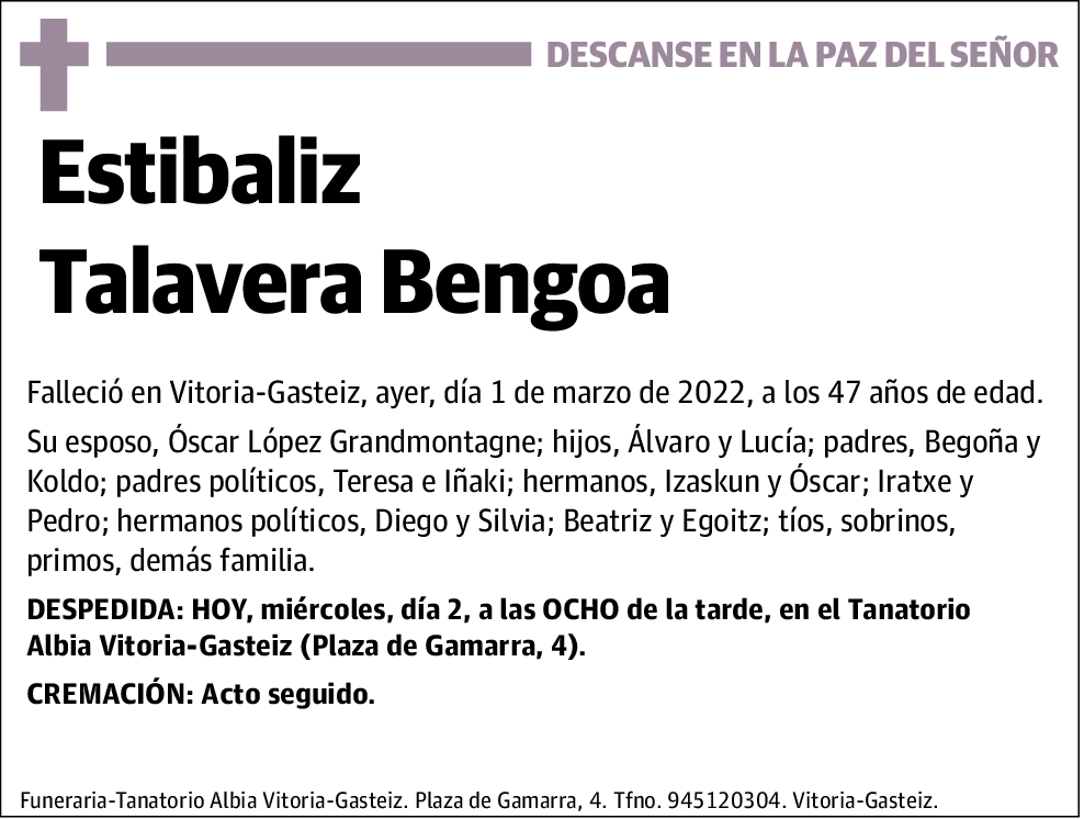 Estibaliz Talavera Bengoa