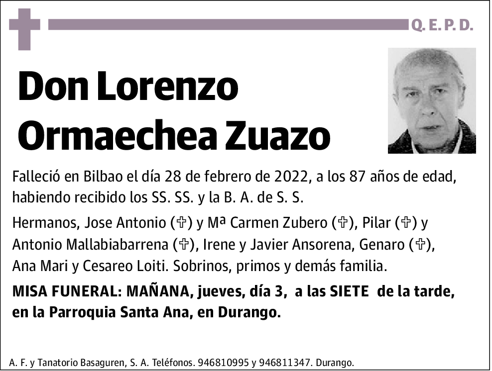 Lorenzo Ormaechea Zuazo