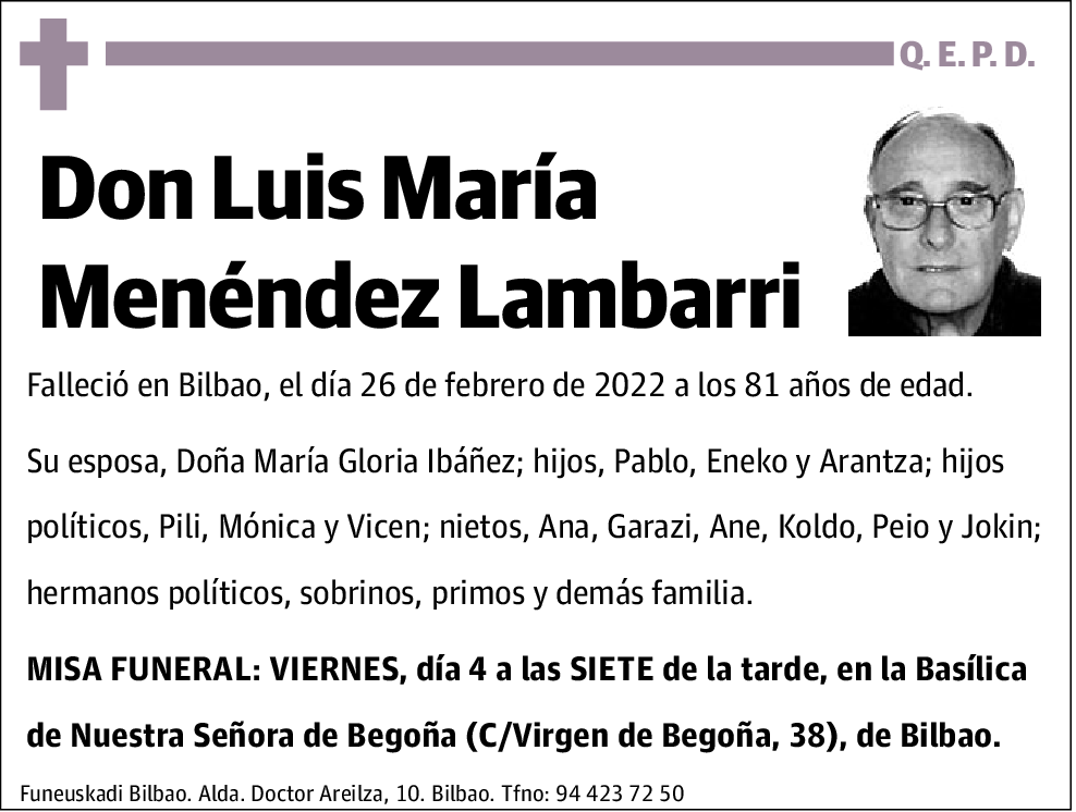 Luis María Menéndez Lambarri