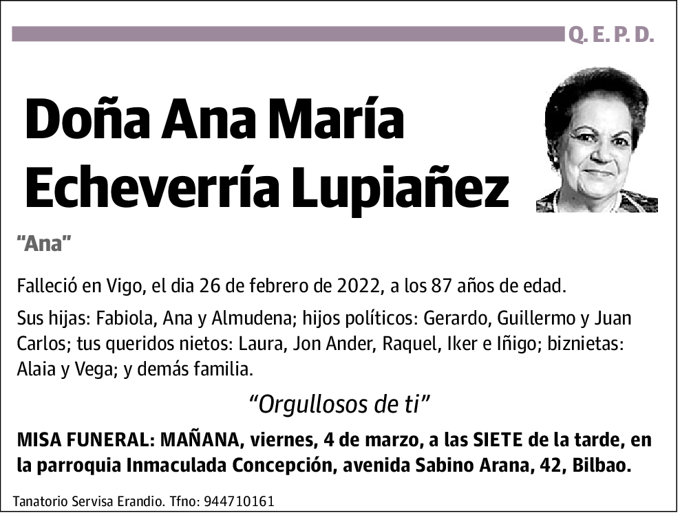 Ana María Echeverría Lupiañez