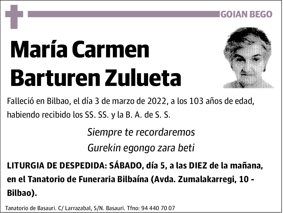 Maria Carmen Barturen Zulueta