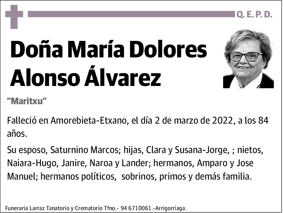 María Dolores Alonso Álvarez