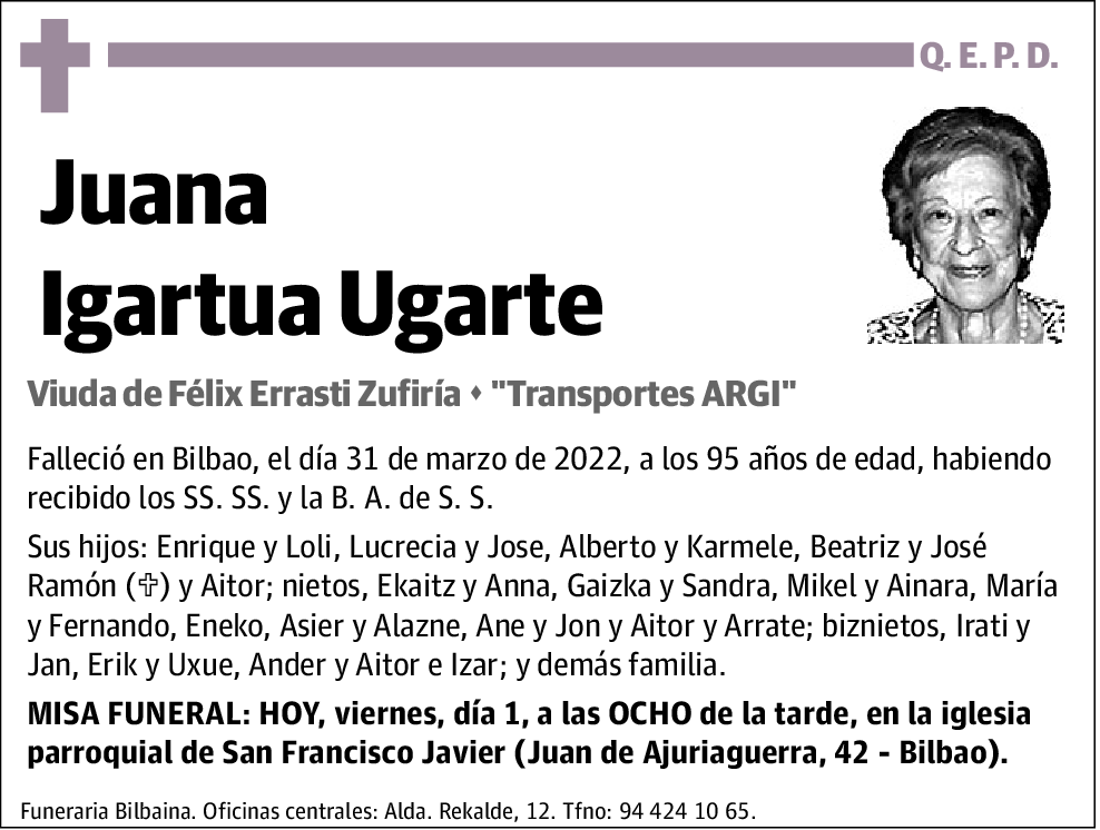 Juana Igartua Ugarte