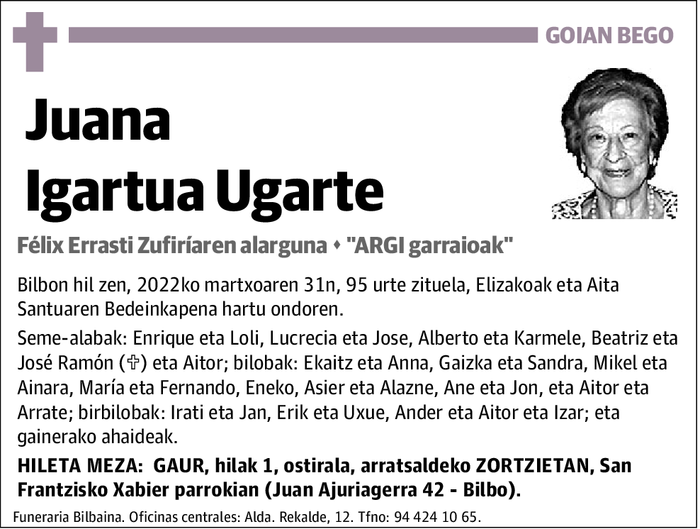 Juana Igartua Ugarte