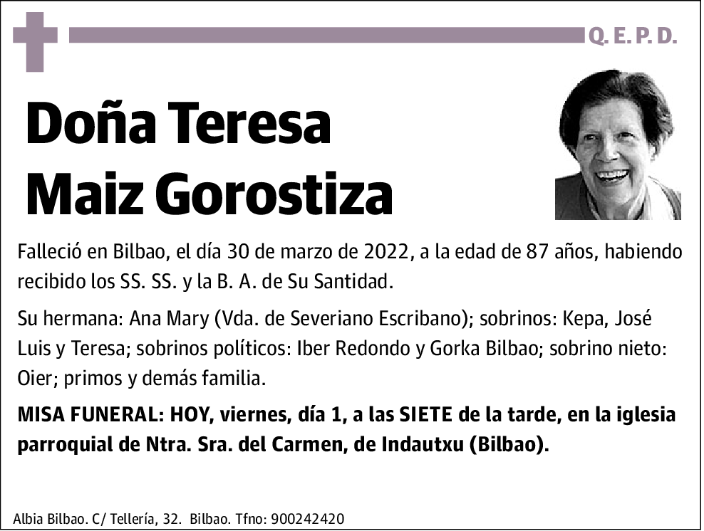 Teresa Maiz Gorostiza