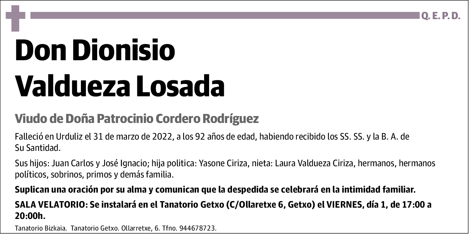 Dionisio Valdeuza Losada