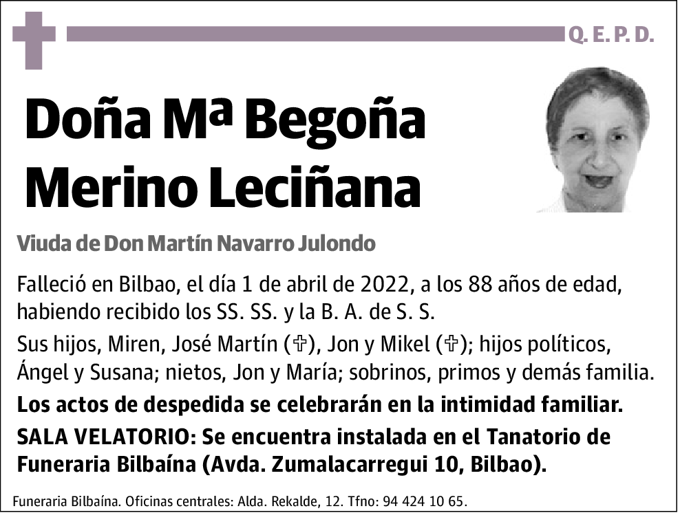 María Begoña Merino Leciñana