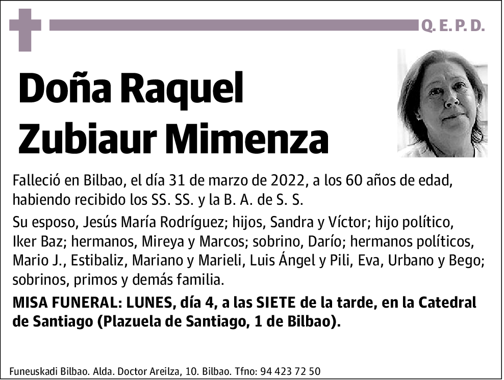 Raquel Zubiaur Mimenza