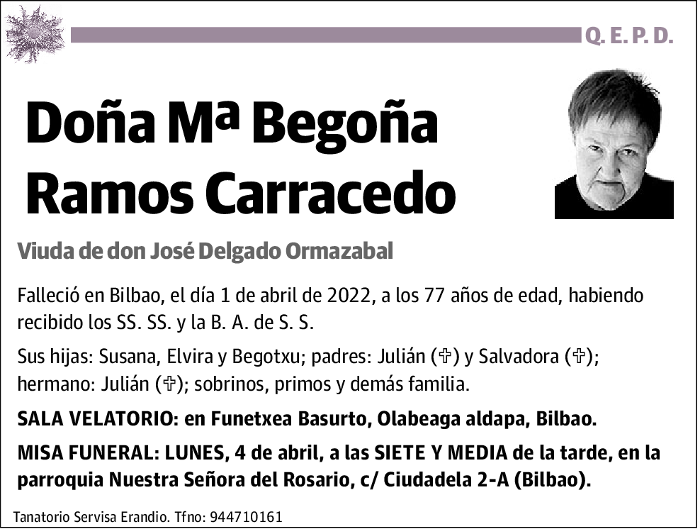 Mª Begoña Ramos Carracedo