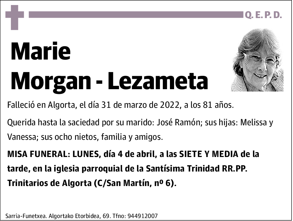 Marie Morgan Lezameta