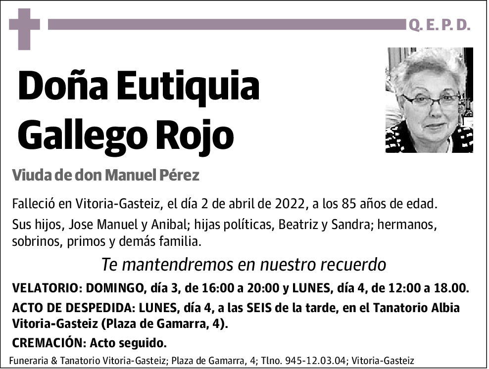 Eutiquia Gallego Rojo