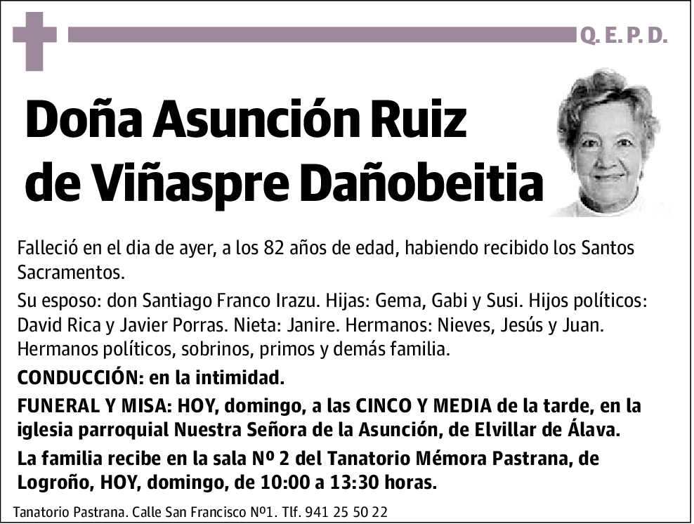 Asunción Ruiz de Viñaspre Dañobeitia