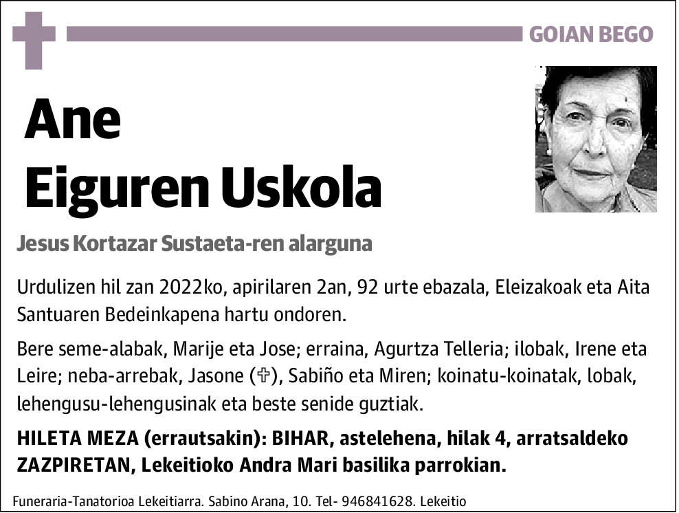 Ane Eiguren Uskola