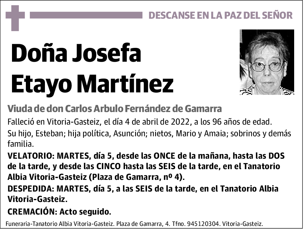 Josefa Etayo Martínez