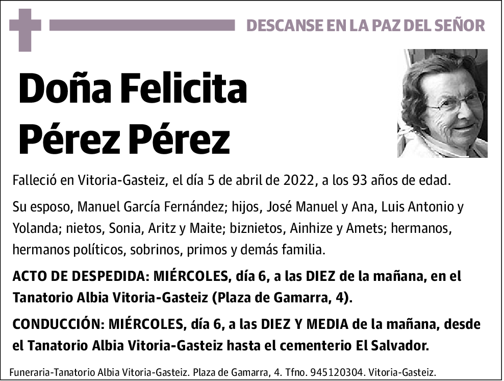 Felicita Pérez Pérez