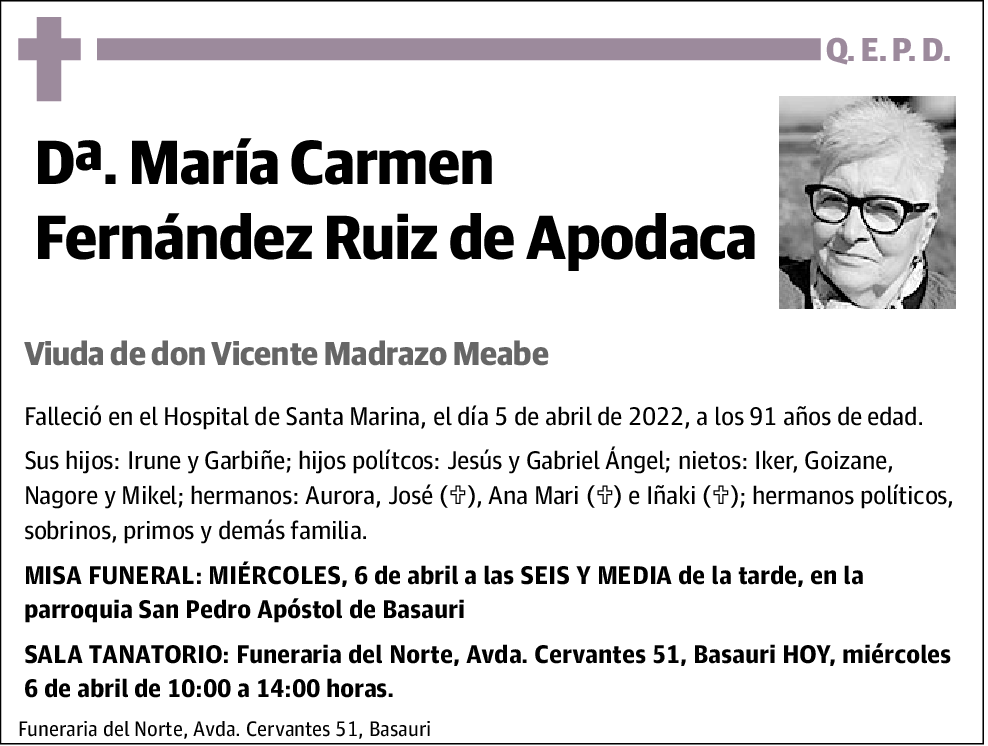 María Carmen Fernández Ruiz de Apodaca