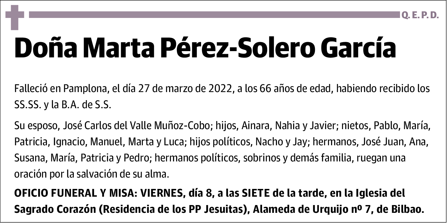 Marta Pérez-Solero García