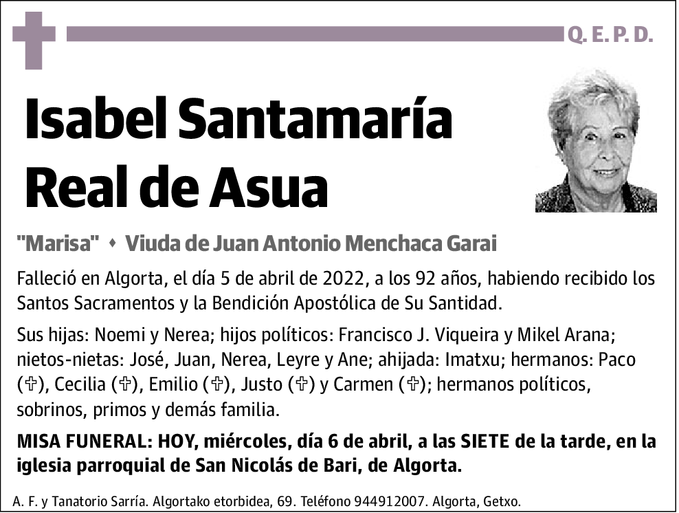 Isabel Santamaría Real de Asua