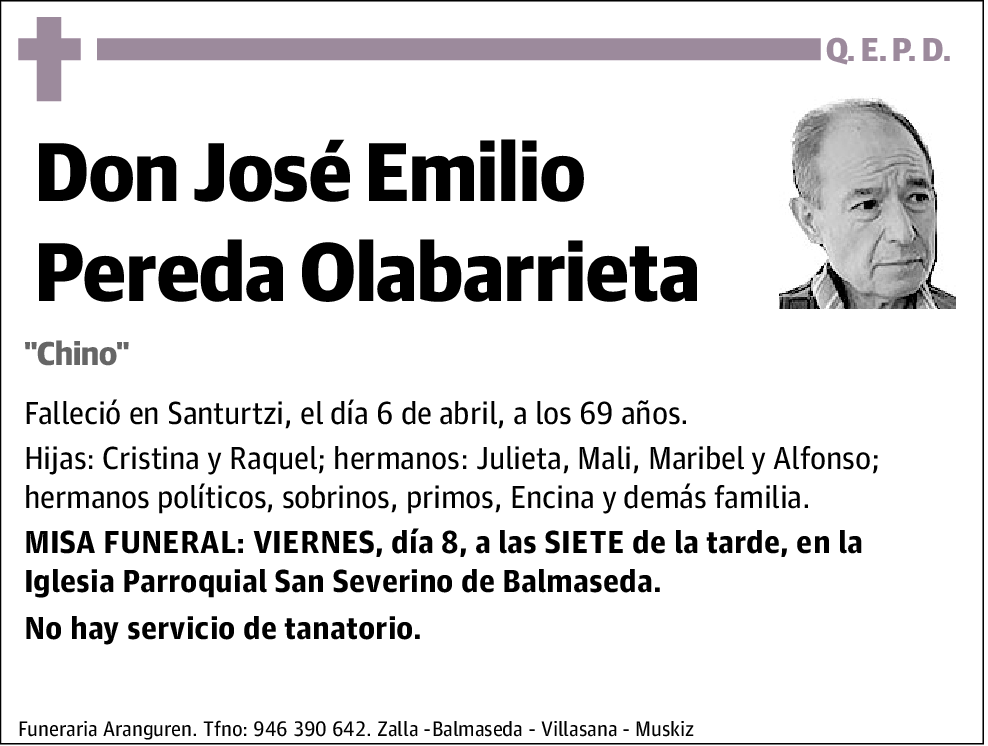 José Emilio Pereda Olabarrieta